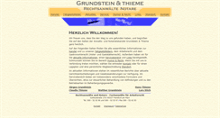 Desktop Screenshot of grundstein-thieme.de